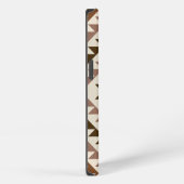 Aztec-Diamantmuster-Design Braun+Creme iPhone Hülle (Rechte Seite)