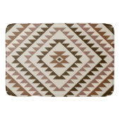 Aztec Diamond Motif Design Browns+Cream Badematte (Vorderseite)
