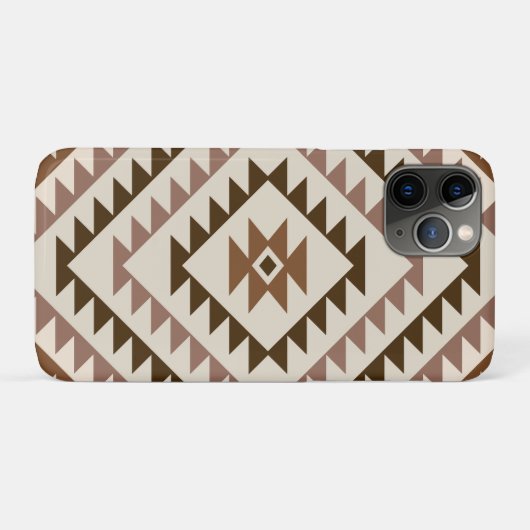 Aztec Diamond Motif Design Browns+Cream Case-Mate iPhone Hülle (Rückseite (Horizontal))