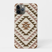 Aztec Diamond Motif Design Browns+Cream Case-Mate iPhone Hülle (Rückseite)