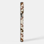 Aztec Diamond Motif Design Browns+Cream iPhone Hülle (Rechte Seite)