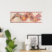Aztec Dragon Mosaic Poster (Heimbüro)
