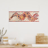 Aztec Dragon Mosaic Poster (Küche)