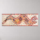 Aztec Dragon Mosaic Poster (Vorne)