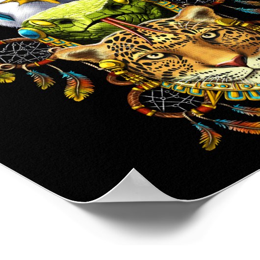 Aztec Dreamcatcher Poster (Ecke)