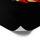 Aztec Eagle Skull Indischer Kriegermaske Poster (Ecke)