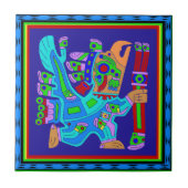 Aztec Eagle Warrior God Fliese (Vorderseite)