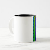 Aztec Eagle Warrior God Zweifarbige Tasse (Vorderseite Links)