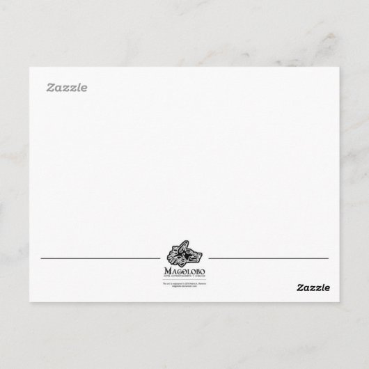 Aztec Eagle Warrior Postkarte (Rückseite)