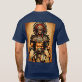 Aztec Eagle Warrior T - Shirt - Intricate Tattoo (Rückseite)