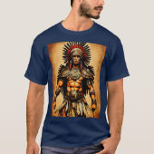 Aztec Eagle Warrior T - Shirt - Intricate Tattoo (Vorderseite)