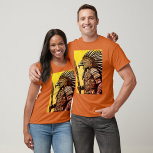 Aztec Eagle Warrior T - Shirt - Intricate Tattoo