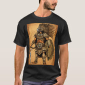 Aztec Eagle Warrior T - Shirt - Intricate Tattoo (Vorderseite)