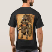 Aztec Eagle Warrior T - Shirt - Intricate Tattoo (Rückseite)