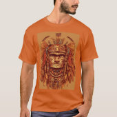 Aztec Eagle Warrior T - Shirt - Intricate Tattoo D (Vorderseite)