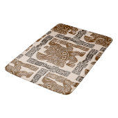 Aztec Eagle Warrior Tribal Alte Kunst Badematte (Schrägansicht)