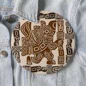 Aztec Eagle Warrior Tribal Alte Kunst Button (Beispiel)