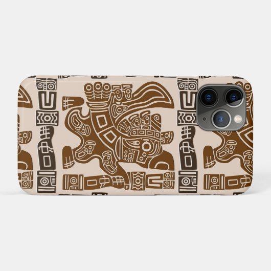 Aztec Eagle Warrior Tribal Alte Kunst Case-Mate iPhone Hülle (Rückseite (Horizontal))