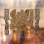 Aztec Eagle Warrior Tribal Alte Kunst Fensteraufkleber (Blatt 2)