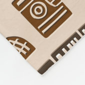 Aztec Eagle Warrior Tribal Alte Kunst Fleecedecke (Ecke)