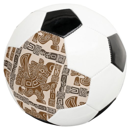 Aztec Eagle Warrior Tribal Alte Kunst Fußball (Dreiviertel)