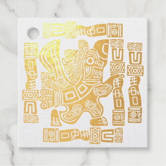 Aztec Eagle Warrior Tribal Alte Kunst Geschenkanhänger (Vorderseite)
