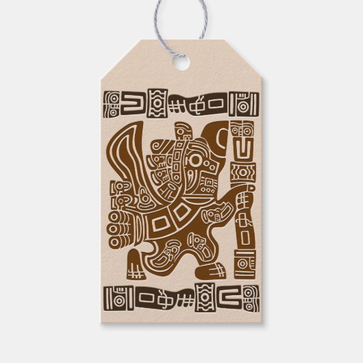 Aztec Eagle Warrior Tribal Alte Kunst Geschenkanhänger (Vorderseite)