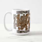 Aztec Eagle Warrior Tribal Alte Kunst Kaffeetasse (Links)