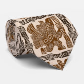 Aztec Eagle Warrior Tribal Alte Kunst Krawatte (Gerollt)