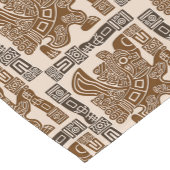 Aztec Eagle Warrior Tribal Alte Kunst Kurzer Tischläufer (Ecke)