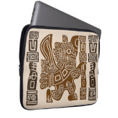 Aztec Eagle Warrior Tribal Alte Kunst Laptopschutzhülle (Vorne Rechts)