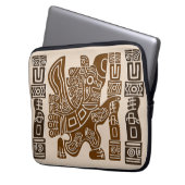 Aztec Eagle Warrior Tribal Alte Kunst Laptopschutzhülle (Vorderseite Links)