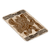 Aztec Eagle Warrior Tribal Alte Kunst Magnet (Rechte Seite)
