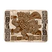 Aztec Eagle Warrior Tribal Alte Kunst Magnet (Horizontal)