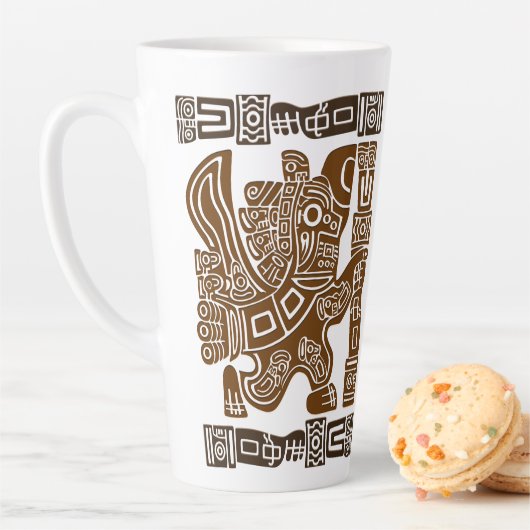 Aztec Eagle Warrior Tribal Alte Kunst Milchtasse (Beispiel)