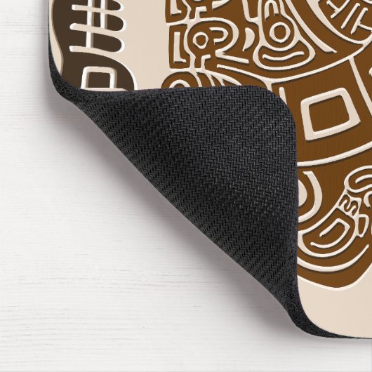 Aztec Eagle Warrior Tribal Alte Kunst Mousepad (Ecke)