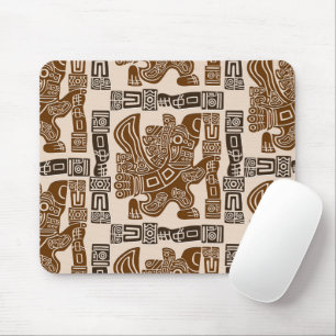 Aztec Eagle Warrior Tribal Alte Kunst Mousepad