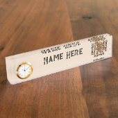 Aztec Eagle Warrior Tribal Alte Kunst Namensplakette (Seite)