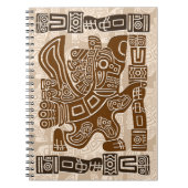 Aztec Eagle Warrior Tribal Alte Kunst Notizblock (Vorderseite)