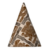 Aztec Eagle Warrior Tribal Alte Kunst Partyhütchen (Rechts)
