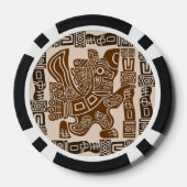 Aztec Eagle Warrior Tribal Alte Kunst Pokerchips (Rückseite)