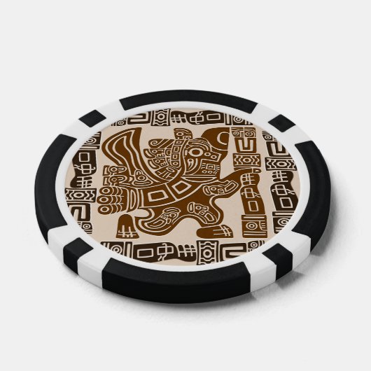 Aztec Eagle Warrior Tribal Alte Kunst Pokerchips (Einzeln)