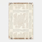 Aztec Eagle Warrior Tribal Alte Kunst Post-it Klebezettel (Vorderseite)