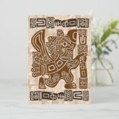 Aztec Eagle Warrior Tribal Alte Kunst Programm (Stehend Vorderseite)