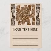 Aztec Eagle Warrior Tribal Alte Kunst Programm (Rückseite)