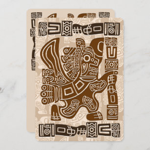 Aztec Eagle Warrior Tribal Alte Kunst Programm