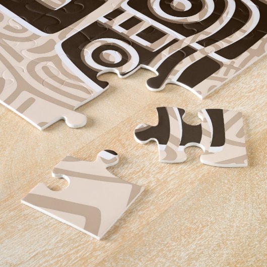 Aztec Eagle Warrior Tribal Alte Kunst Puzzle (Seite)