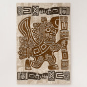 Aztec Eagle Warrior Tribal Alte Kunst Puzzle (Vertikal)