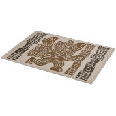 Aztec Eagle Warrior Tribal Alte Kunst Schneidebrett (Ecke)