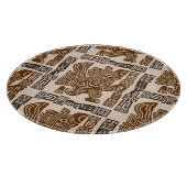 Aztec Eagle Warrior Tribal Alte Kunst Schneidebrett (Ecke)